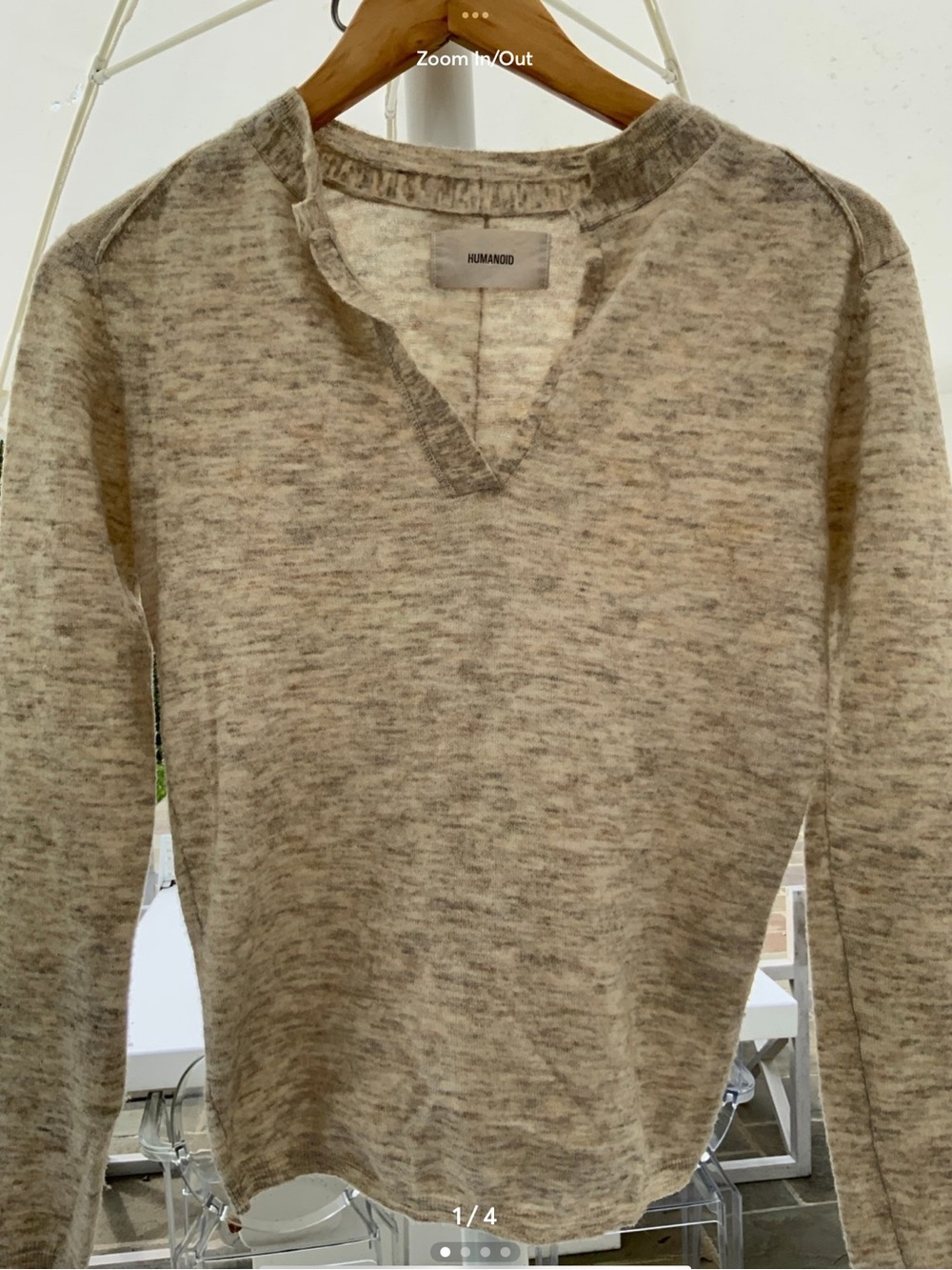 Alpaca/Wool HUMANOID lightweight COZY sweater XS
